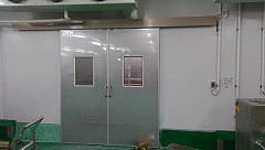 Cửa Trượt 2 Cánh Phòng Sạch Tự động Và Kéo Tay